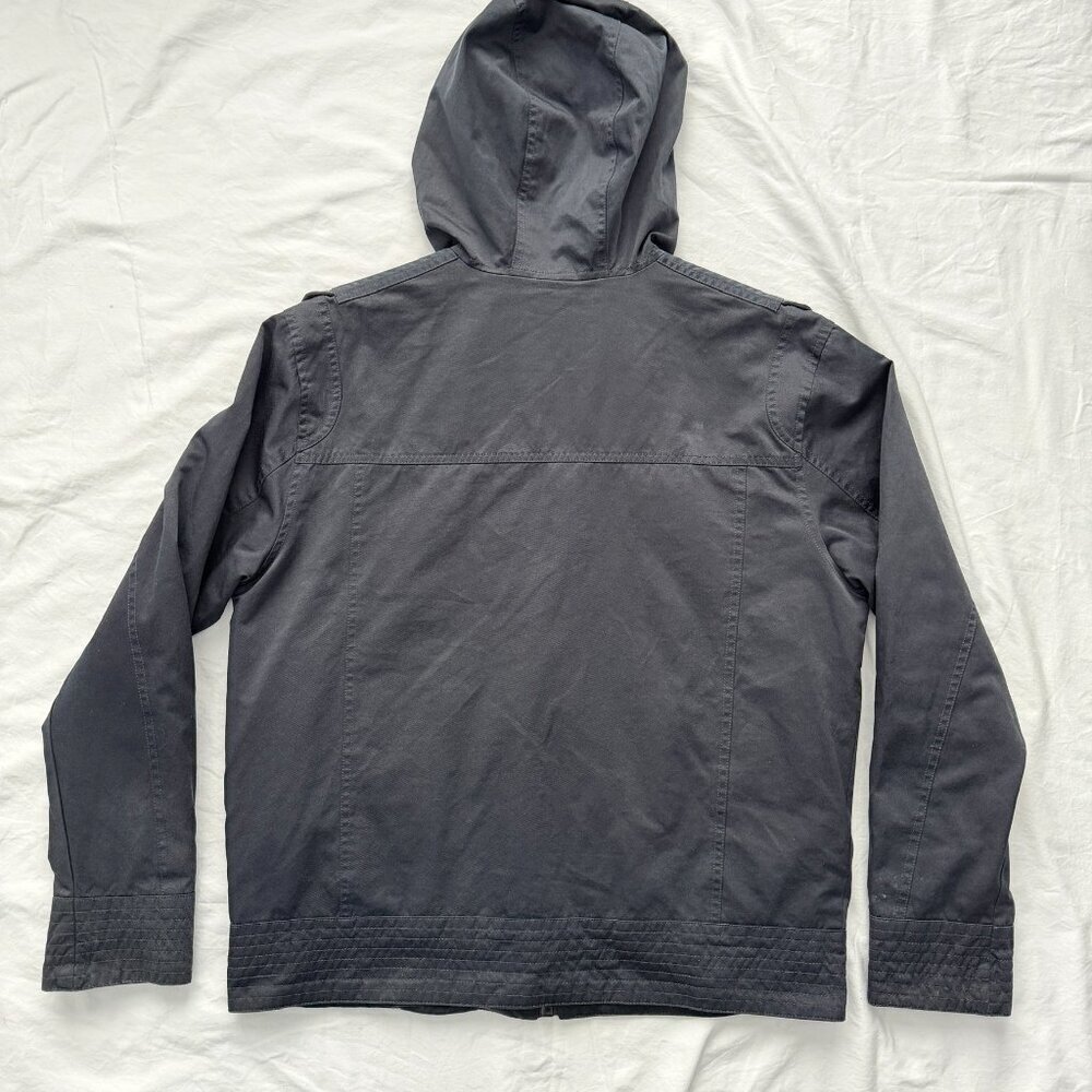 SEAN JOHN Quilted Hooded Field Jacket Black Large - Picture 12 of 15